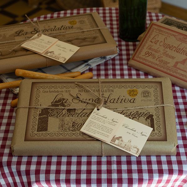 Chocolate artesano 70% cacao extra grande "LA SUPERLATIVA"